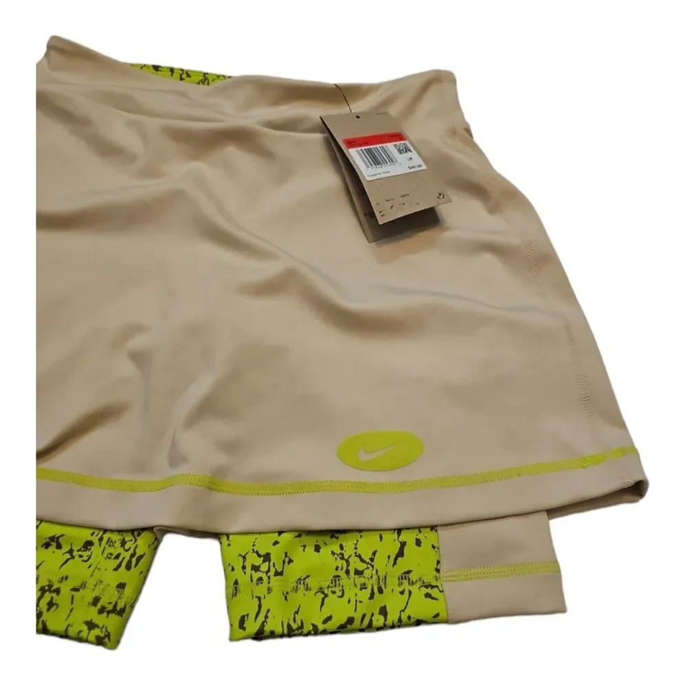 Nike Girl’s 2 in 1 Training Skirt Dri Fit DO7115-126, Size Youth Large, NEW